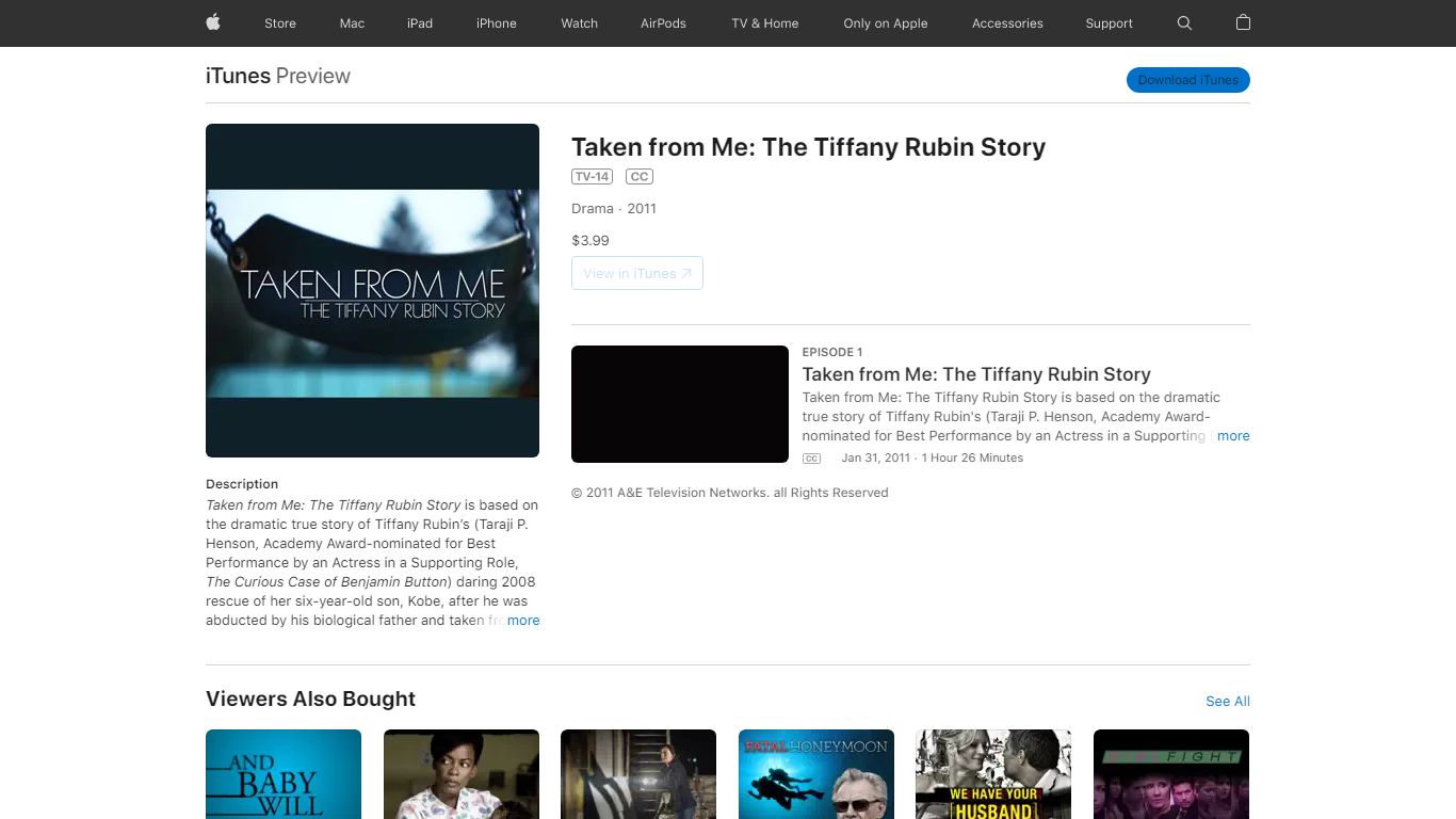 ‎Taken from Me: The Tiffany Rubin Story on iTunes - Apple