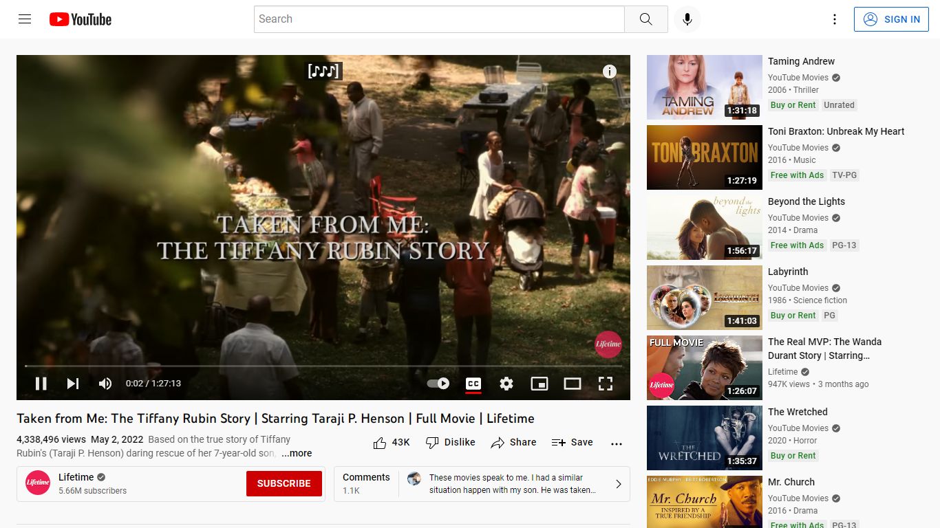 Taken from Me: The Tiffany Rubin Story | Starring Taraji P. Henson ...