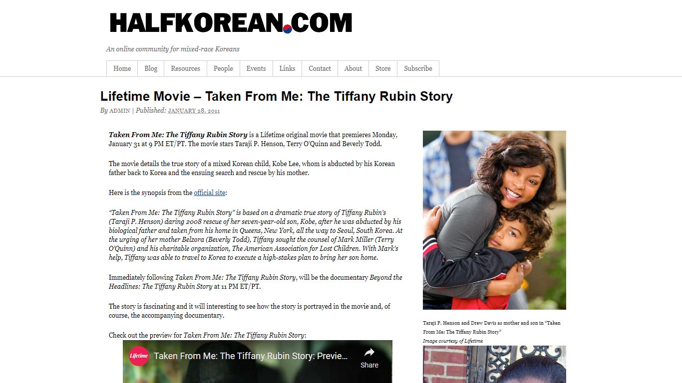 Lifetime Movie – Taken From Me: The Tiffany Rubin Story - HalfKorean.com
